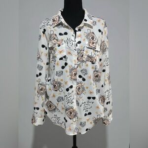 Karl Lagerfeld blouse sz L